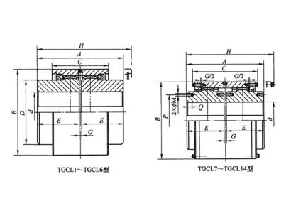 TGCL型鋼套鼓形齒式聯(lián)軸器