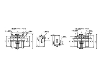 鼓形齒聯(lián)軸器,WG型鼓形齒式聯(lián)軸器